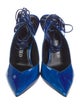 The Attico x Linda Farrow Patent Leather Slingback Pumps