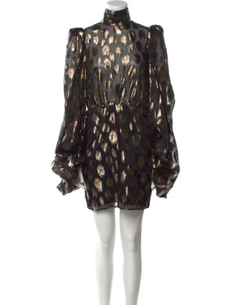 The Attico x Linda Farrow Polka Dot Print Mini Dress