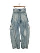 The Attico x Linda Farrow High-Rise Wide Leg Jeans