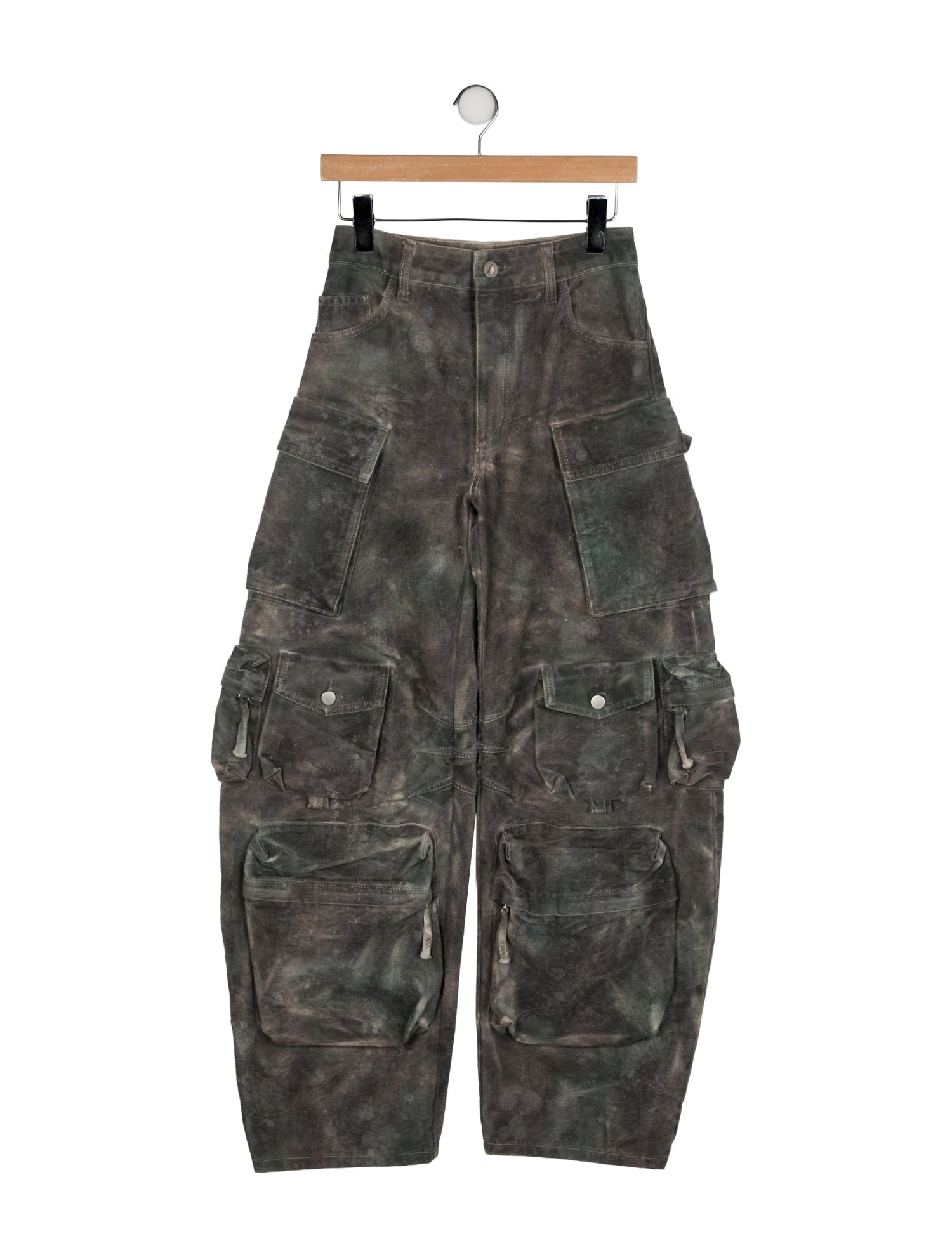 The Attico x Linda Farrow High-Rise Wide Leg Jeans