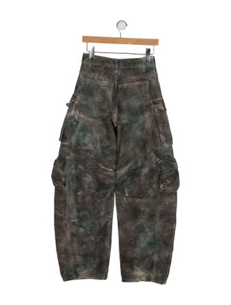 The Attico x Linda Farrow High-Rise Wide Leg Jeans