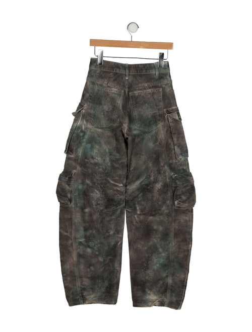 The Attico x Linda Farrow High-Rise Wide Leg Jeans