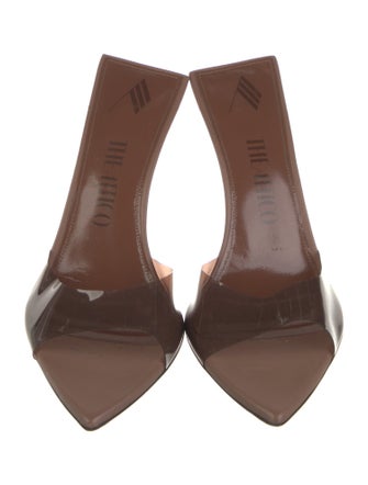 The Attico x Linda Farrow Leather Slides