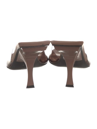 The Attico x Linda Farrow Leather Slides