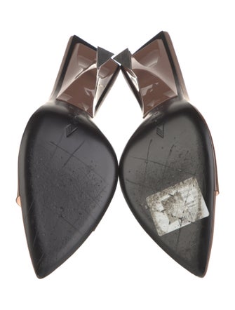 The Attico x Linda Farrow Leather Slides