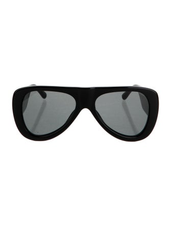 The Attico x Linda Farrow Cat-Eye Mirrored Sunglasses