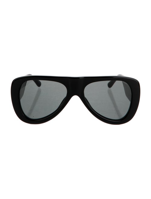 The Attico x Linda Farrow Cat-Eye Mirrored Sunglasses