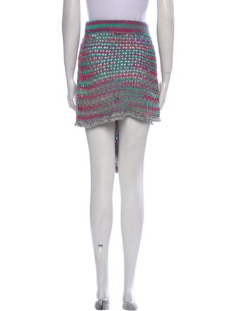 The Attico x Linda Farrow Printed Mini Skirt