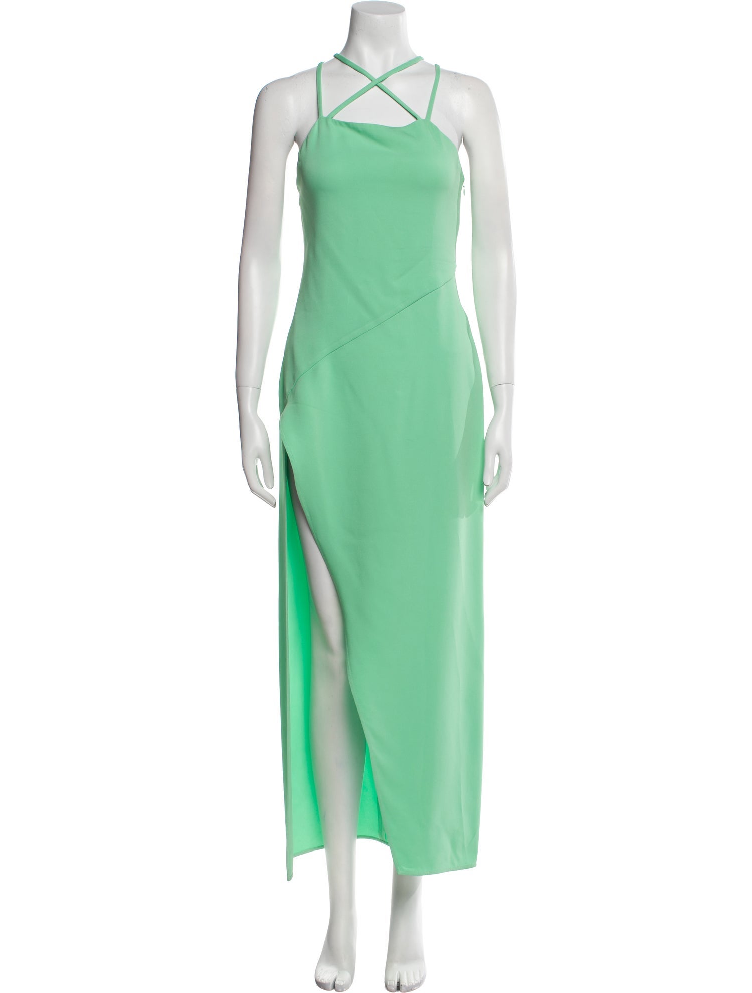 The Attico x Linda Farrow Halterneck Long Dress