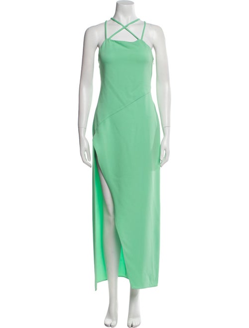 The Attico x Linda Farrow Halterneck Long Dress