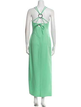 The Attico x Linda Farrow Halterneck Long Dress