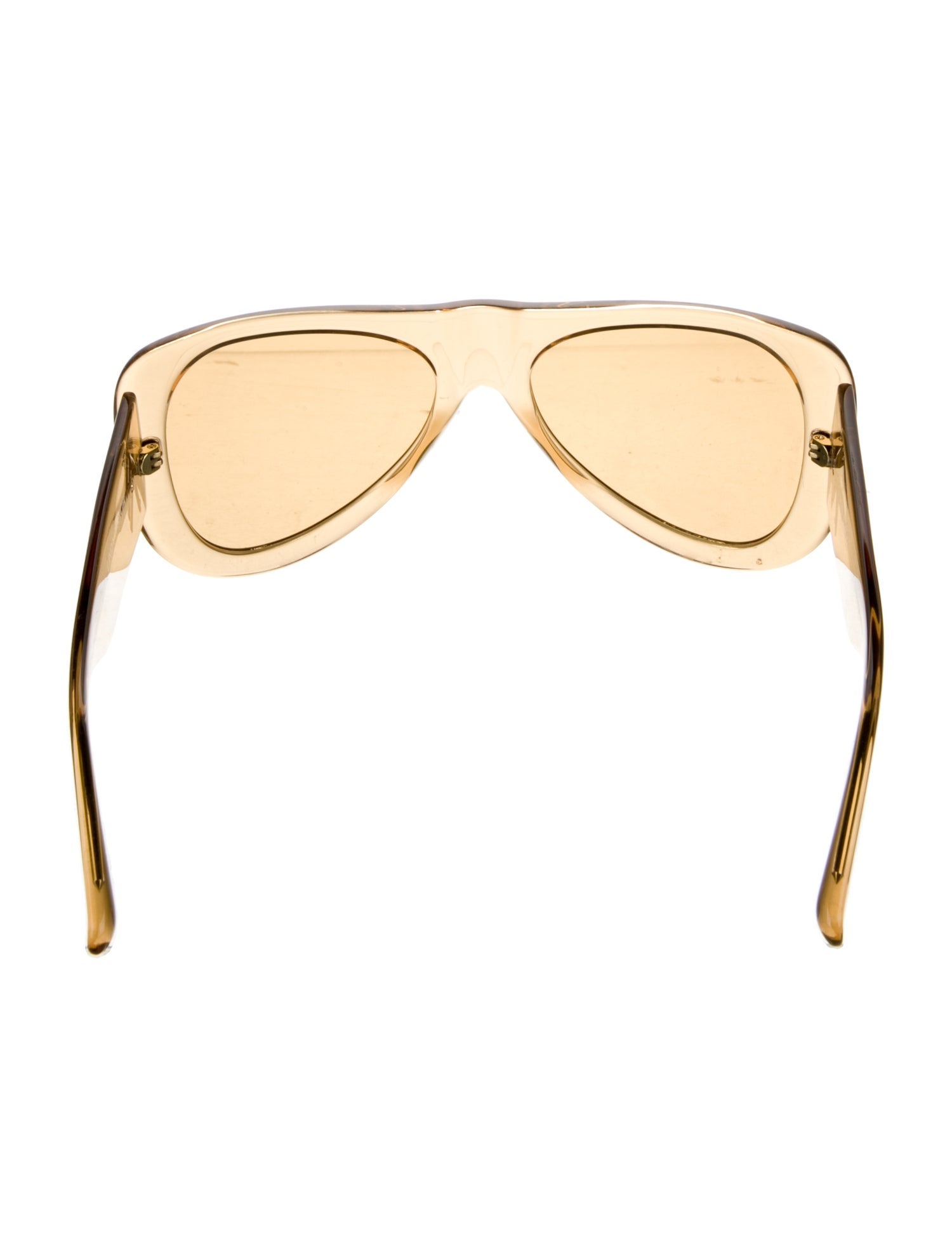 The Attico x Linda Farrow Aviator Tinted Sunglasses