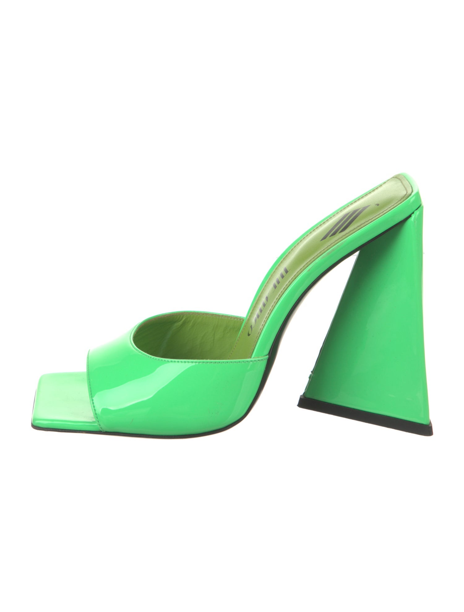 The Attico x Linda Farrow Patent Leather Slides