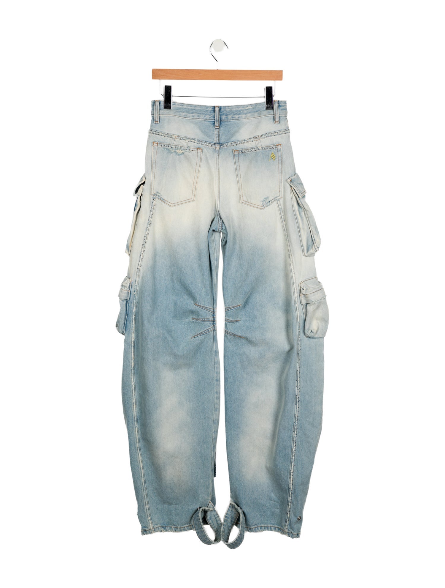 The Attico x Linda Farrow High-Rise Straight Leg Jeans