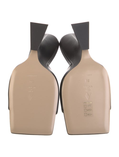 The Attico x Linda Farrow Leather Slides