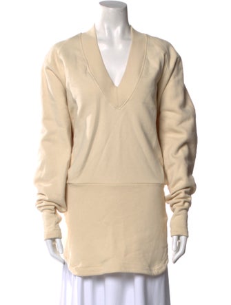 The Attico x Linda Farrow V-Neck Long Sleeve Sweatshirt