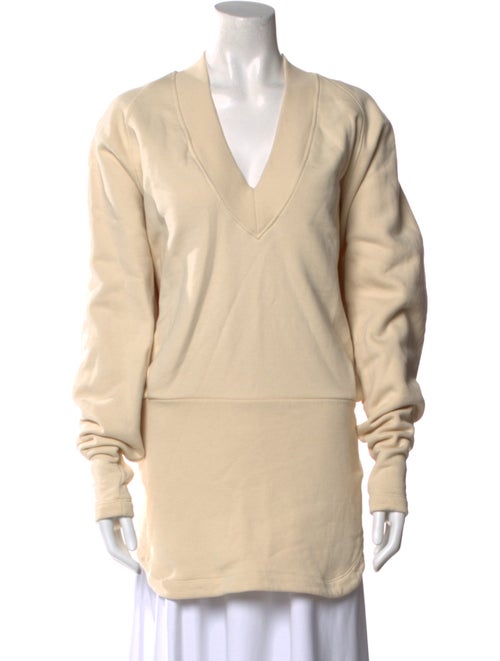 The Attico x Linda Farrow V-Neck Long Sleeve Sweatshirt