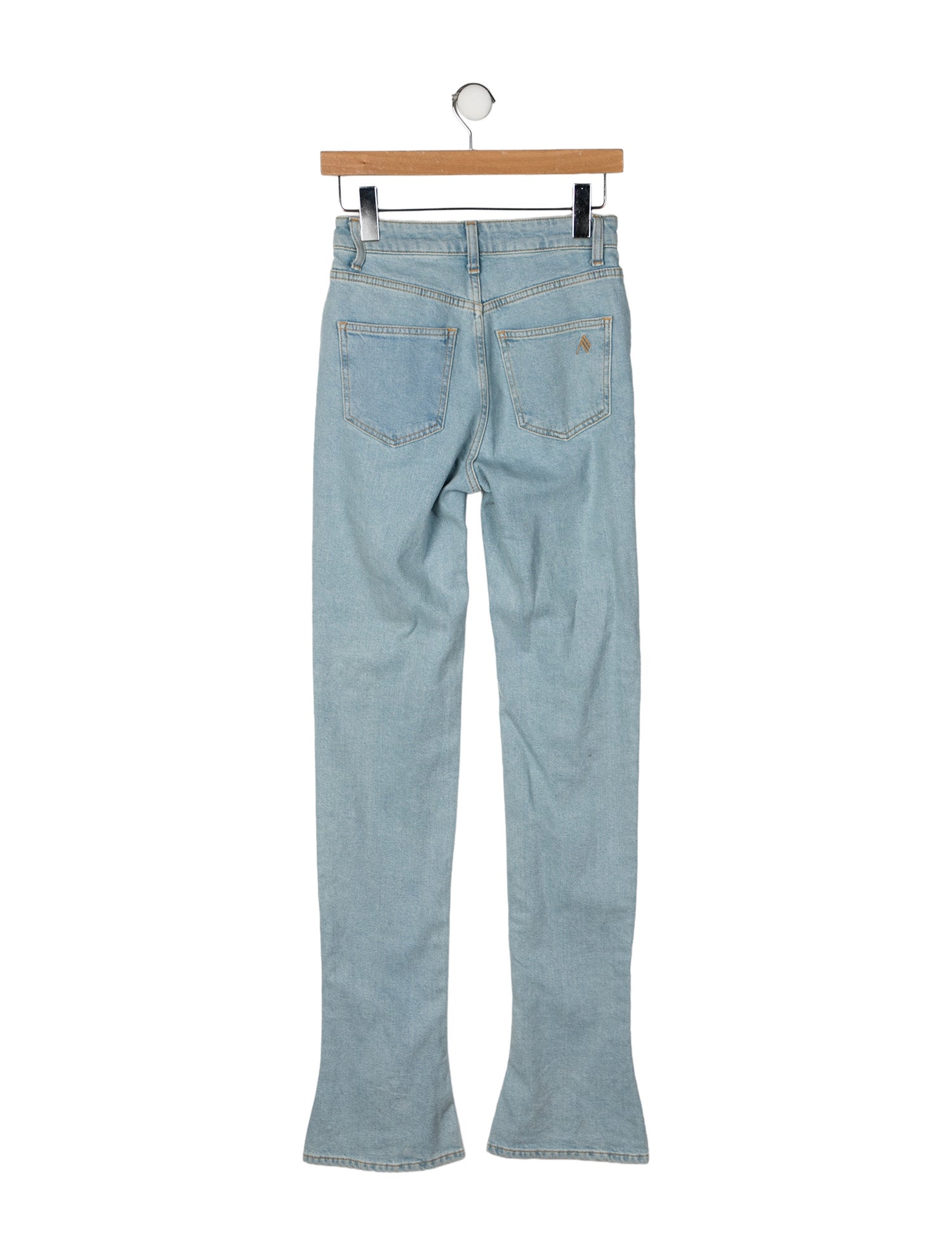 The Attico x Linda Farrow High-Rise Straight Leg Jeans