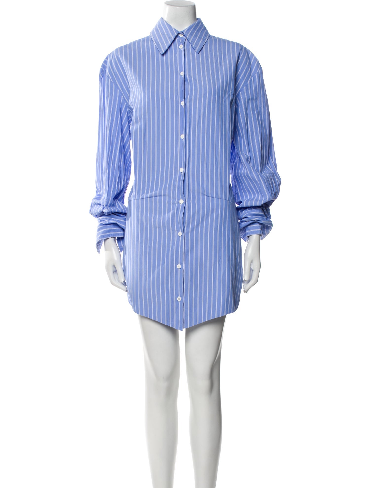 The Attico x Linda Farrow Striped Mini Dress