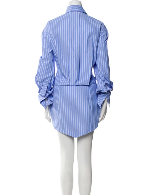 The Attico x Linda Farrow Striped Mini Dress