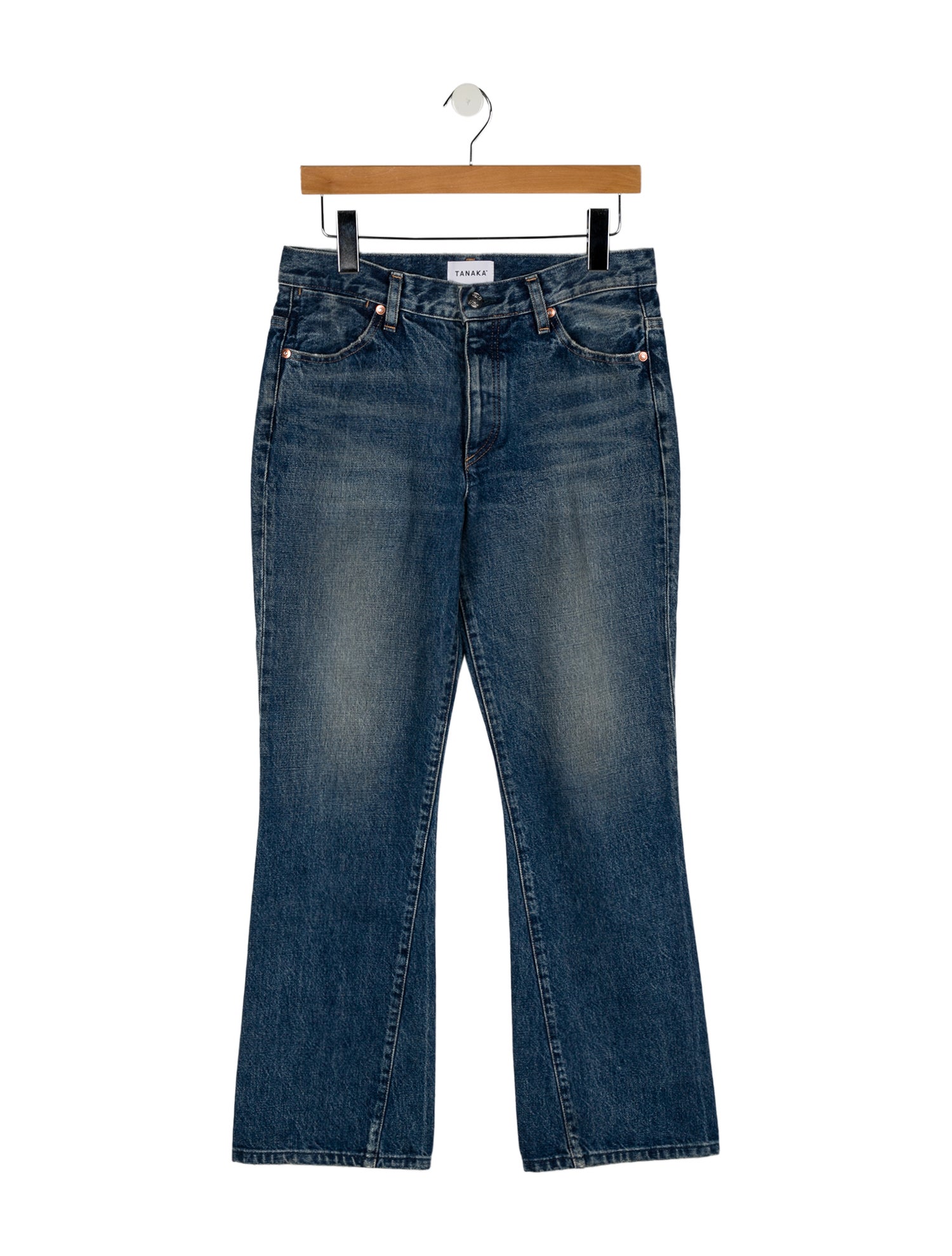 Tanaka Mid-Rise Wide Leg Jeans