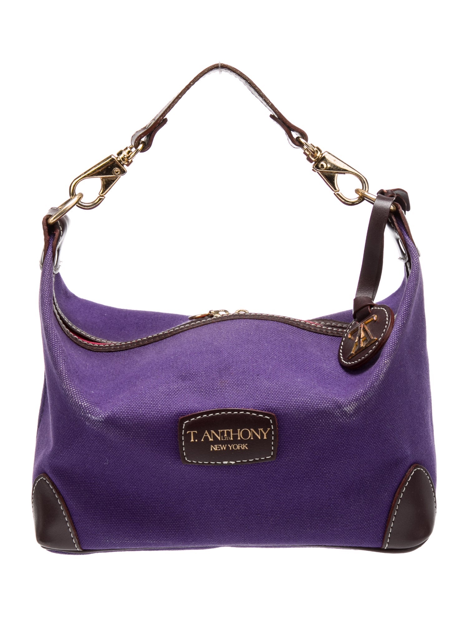 T. Anthony Canvas Top Handle Bag