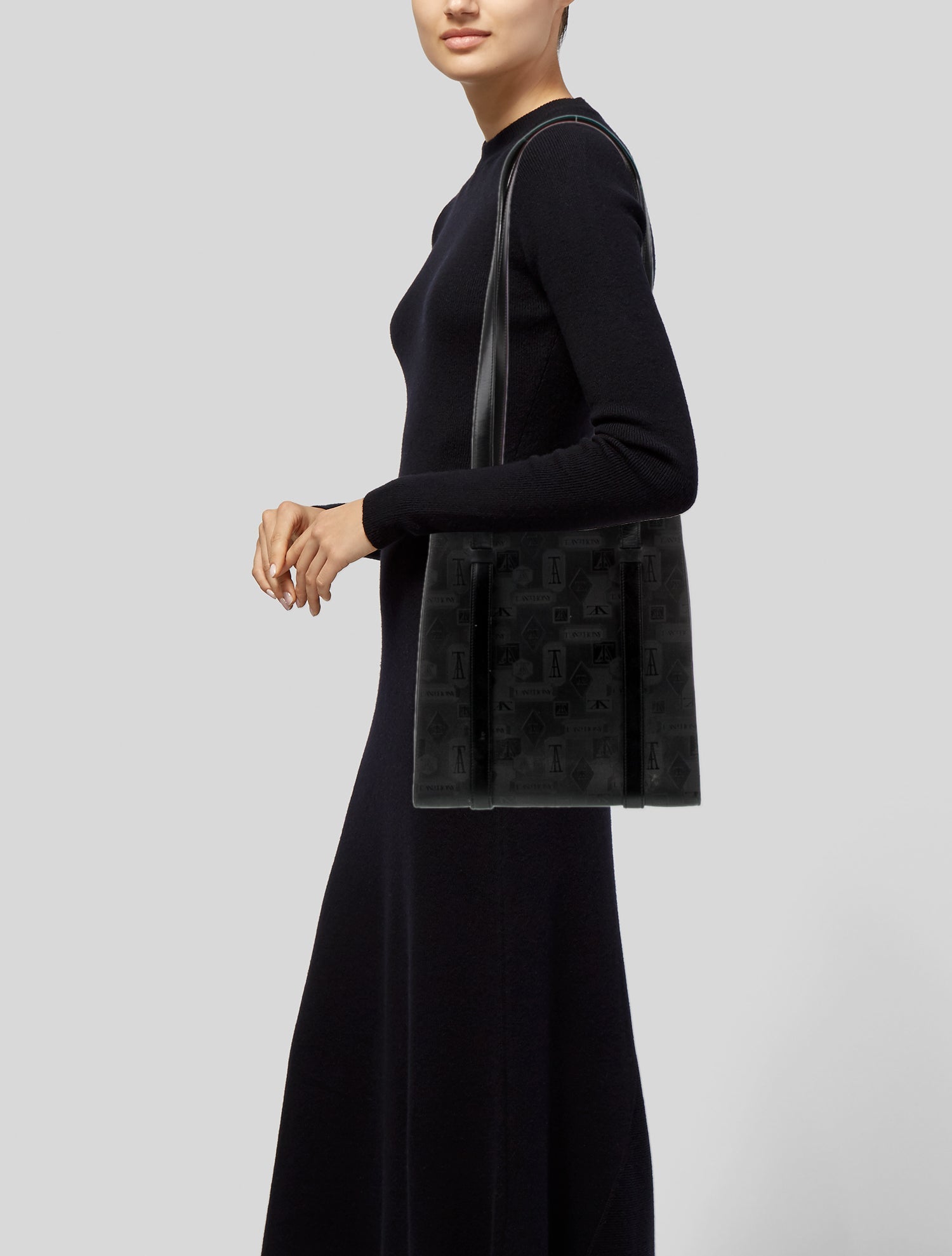 T. Anthony Canvas Top Handle Bag