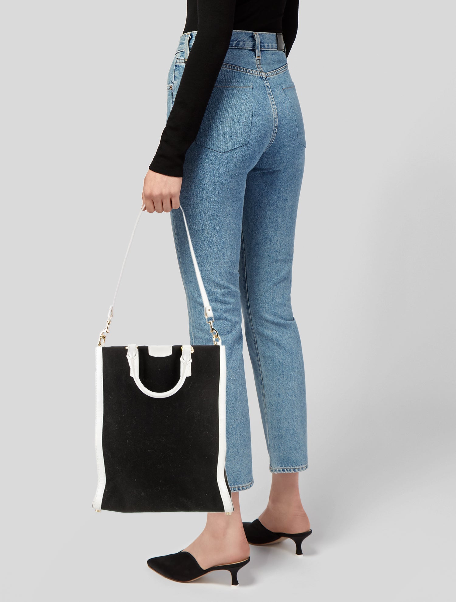 T. Anthony Canvas Top Handle Bag