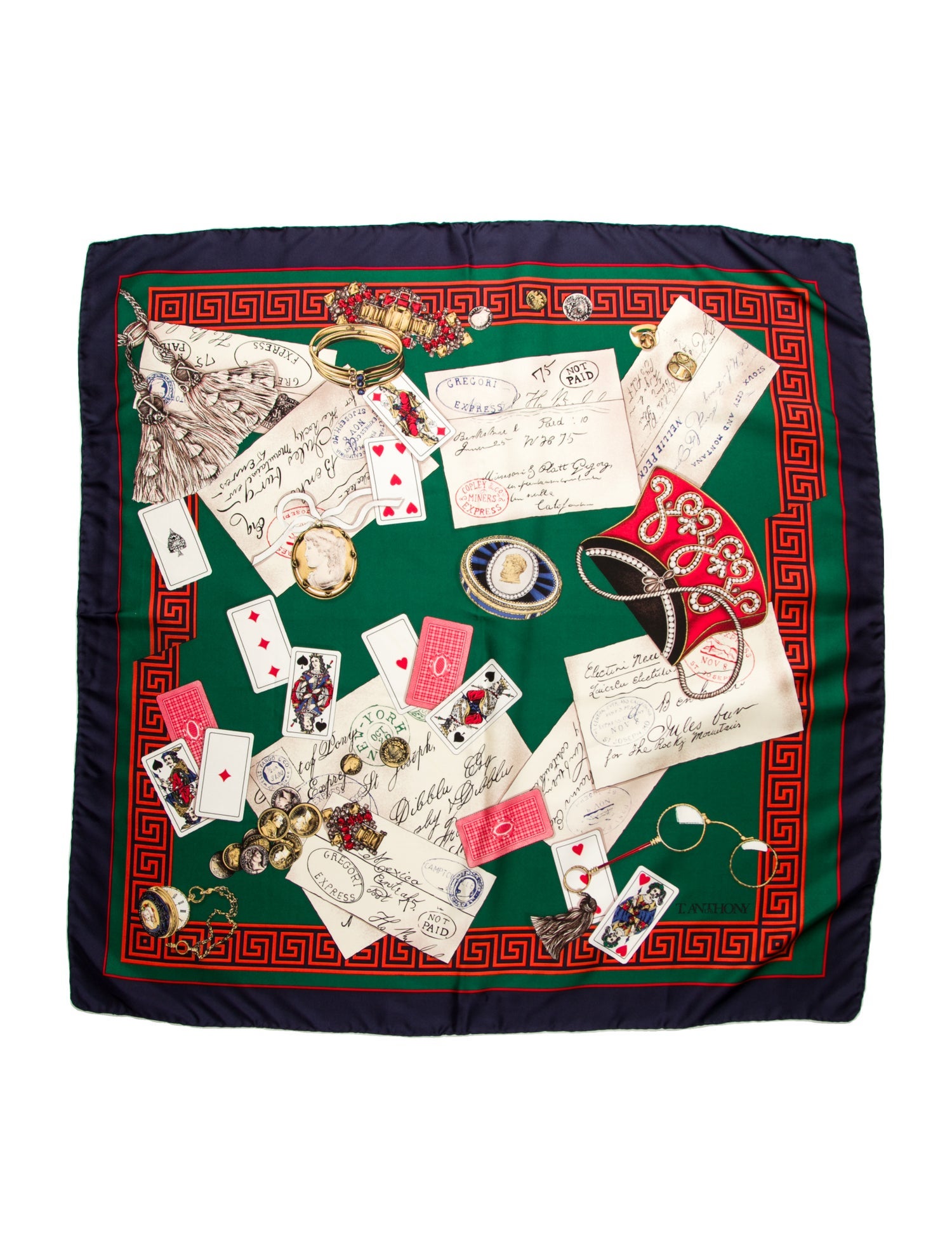 T. Anthony Silk Printed Scarf