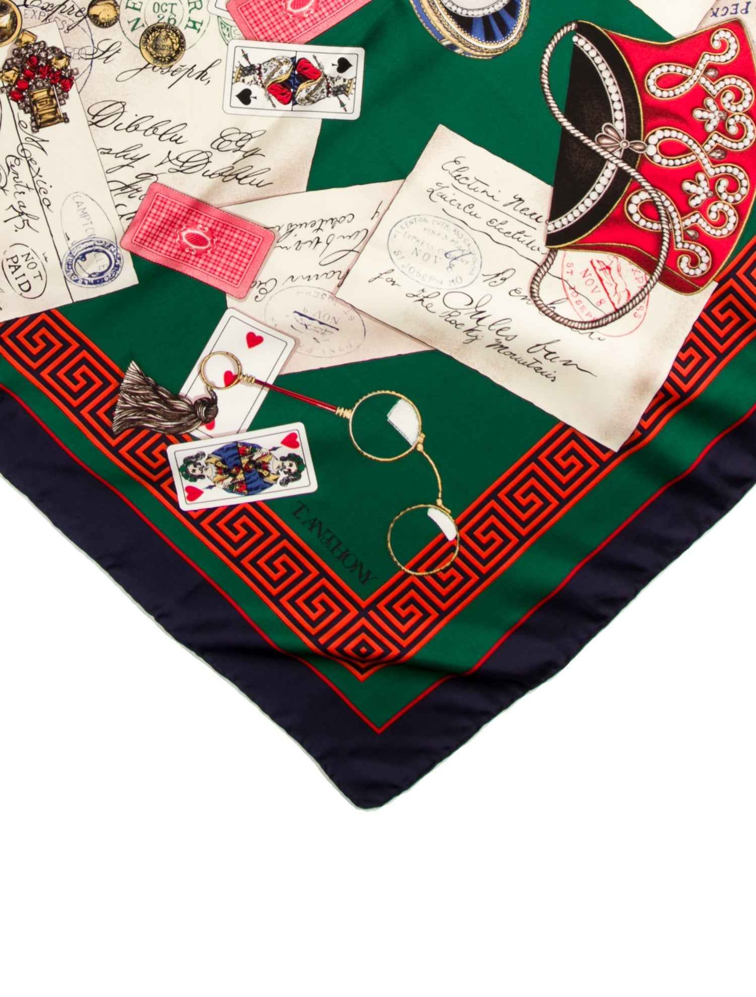 T. Anthony Silk Printed Scarf