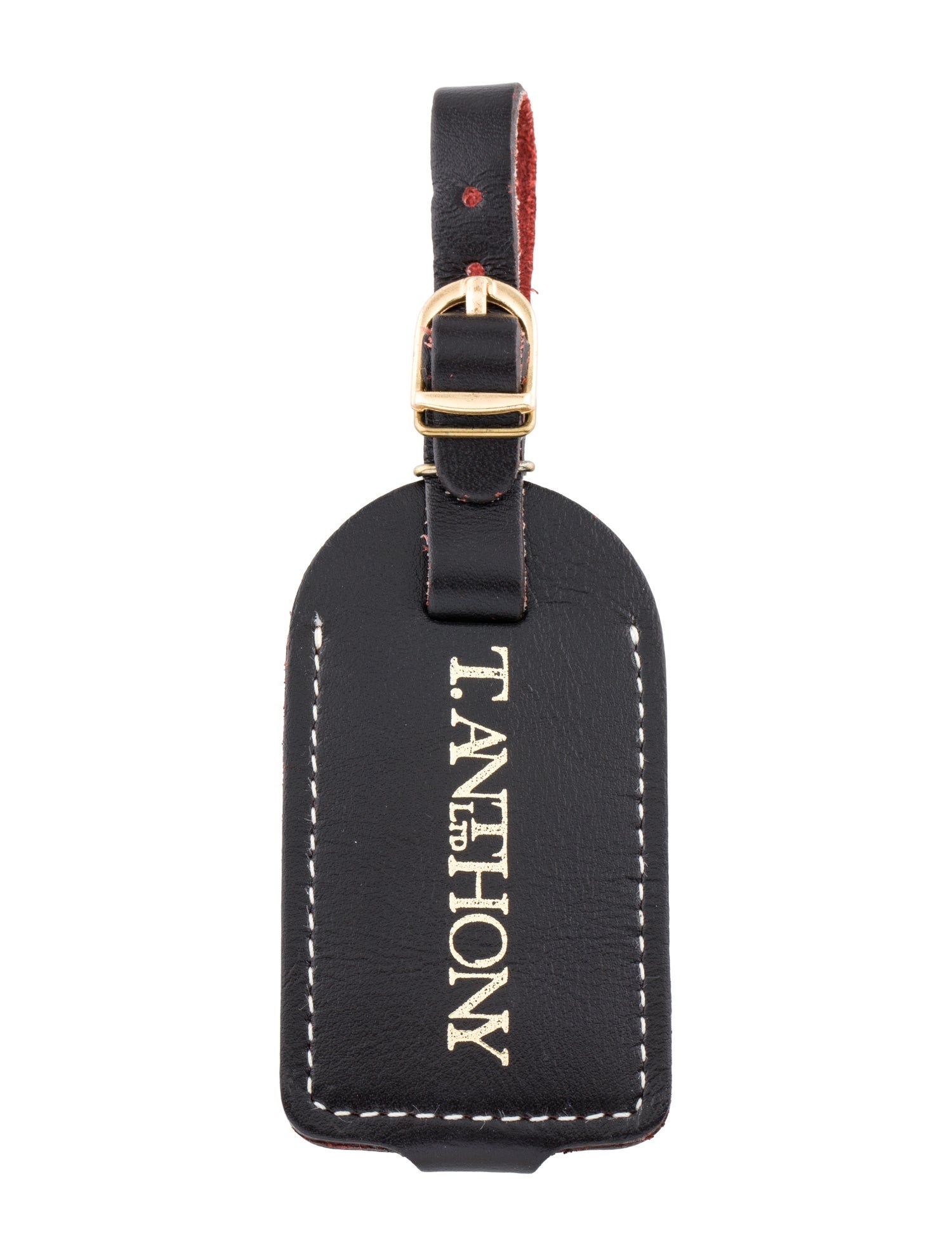 T. Anthony Leather Luggage Tag