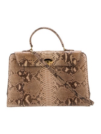 T. Anthony Python Top Handle Bag