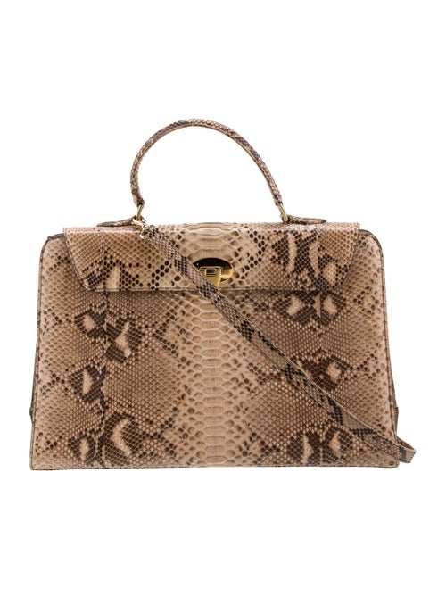 T. Anthony Python Top Handle Bag