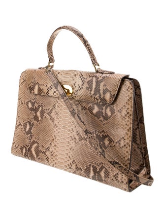 T. Anthony Python Top Handle Bag