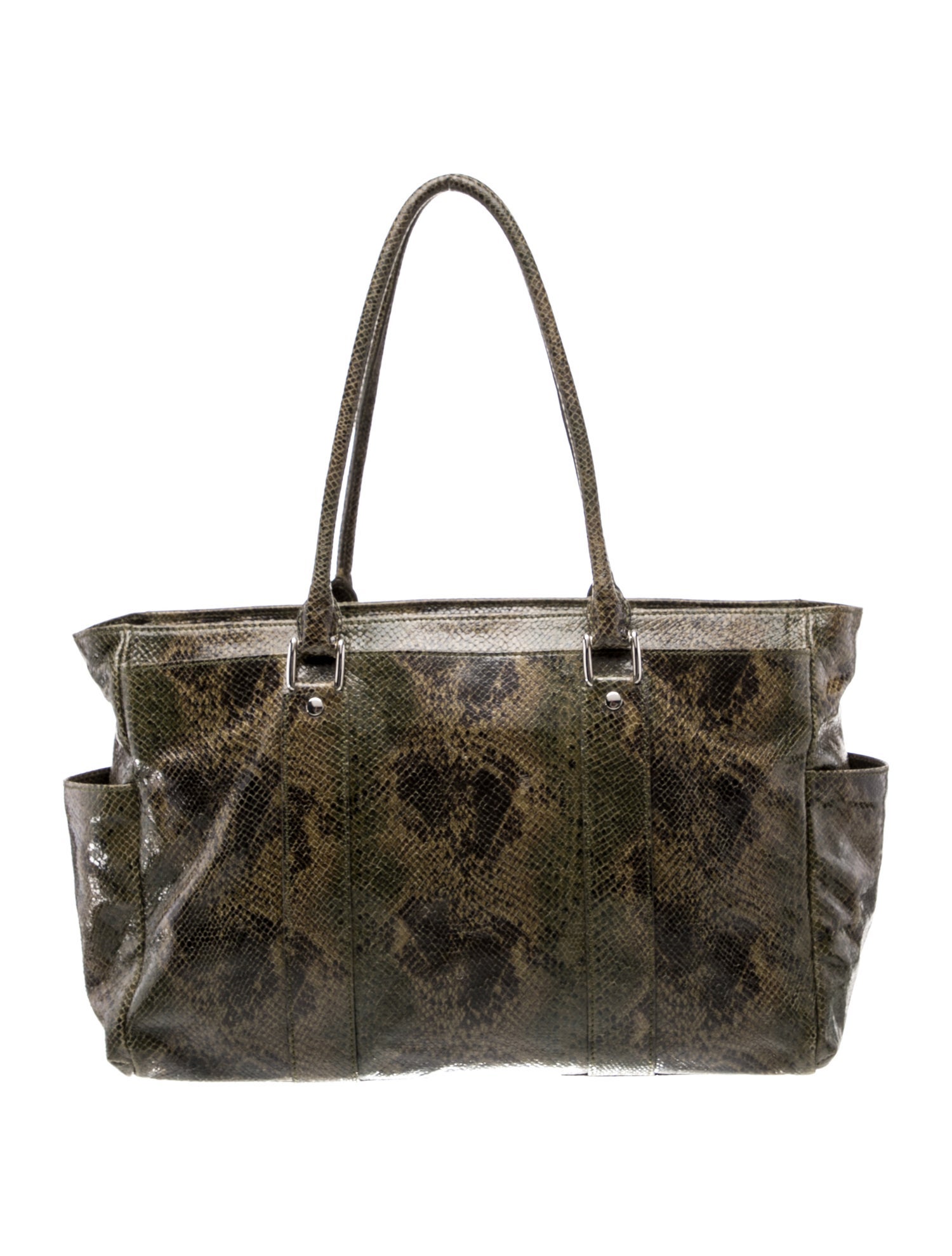 T. Anthony Embossed Leather Tote
