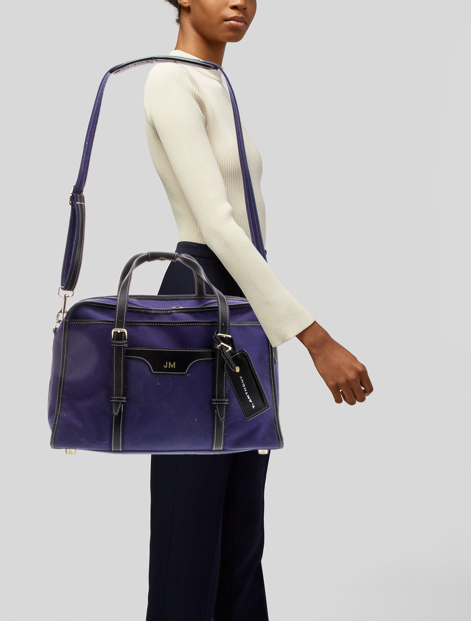 T. Anthony Canvas Crossbody Bag