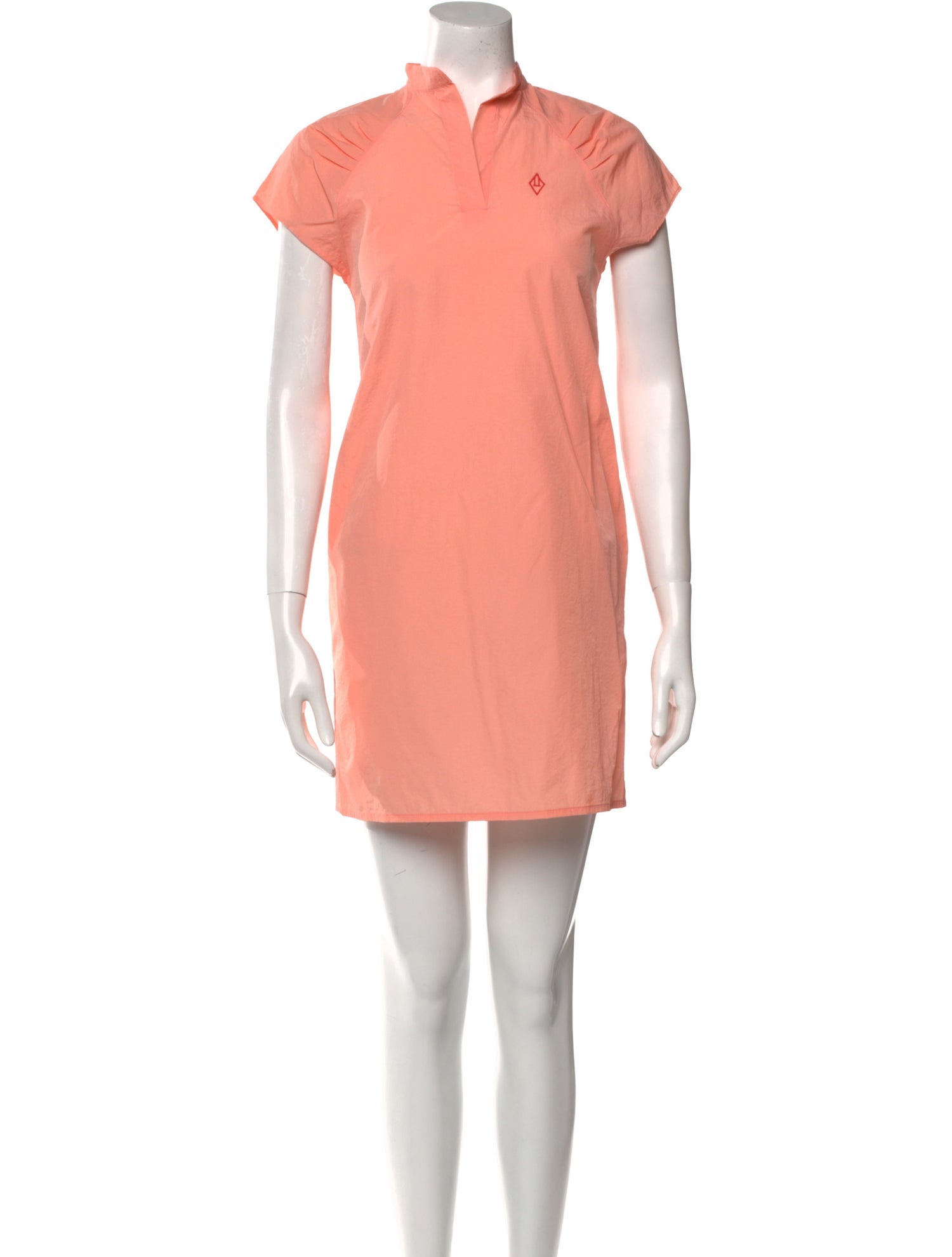 The Animals Observatory Mock Neck Mini Dress