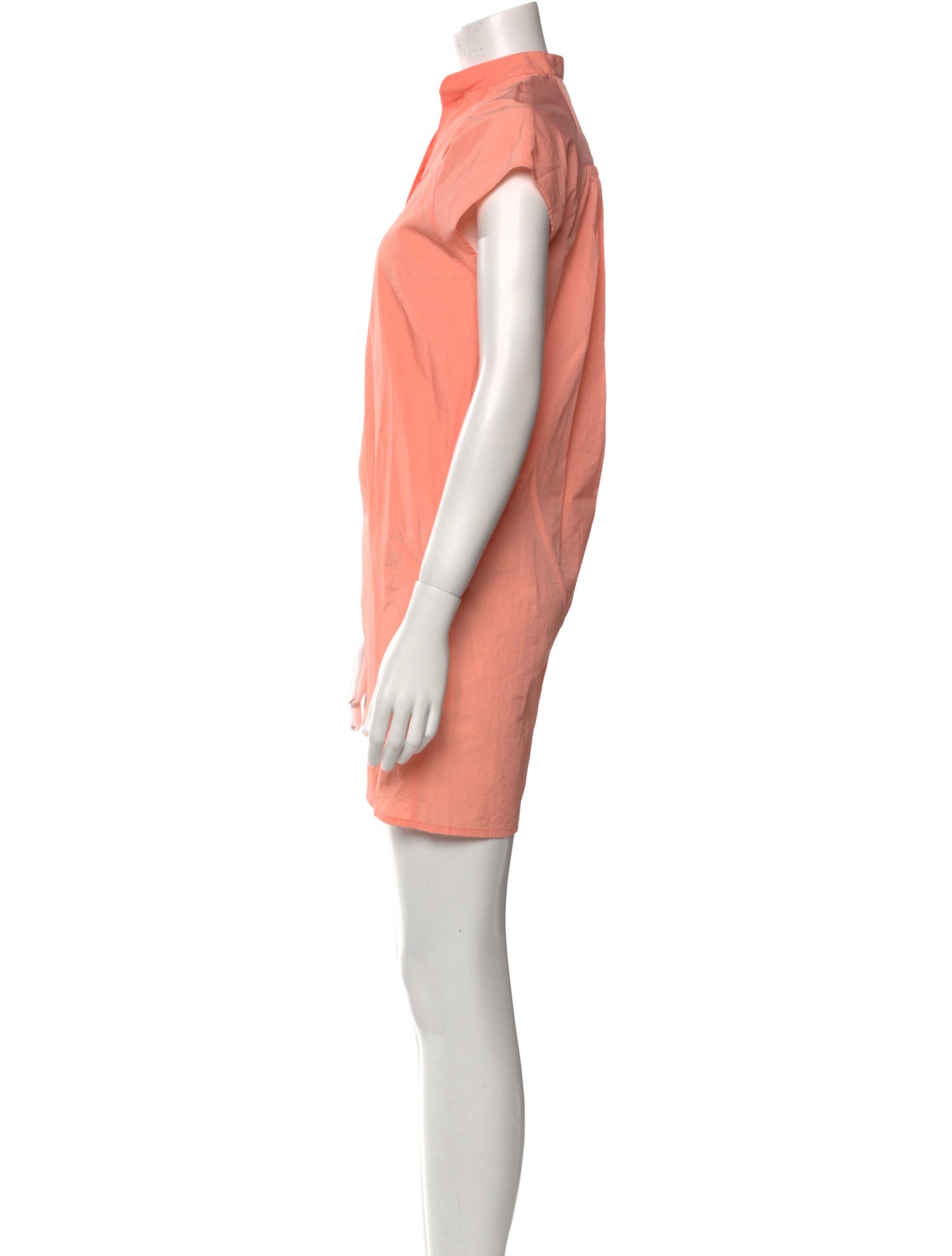 The Animals Observatory Mock Neck Mini Dress