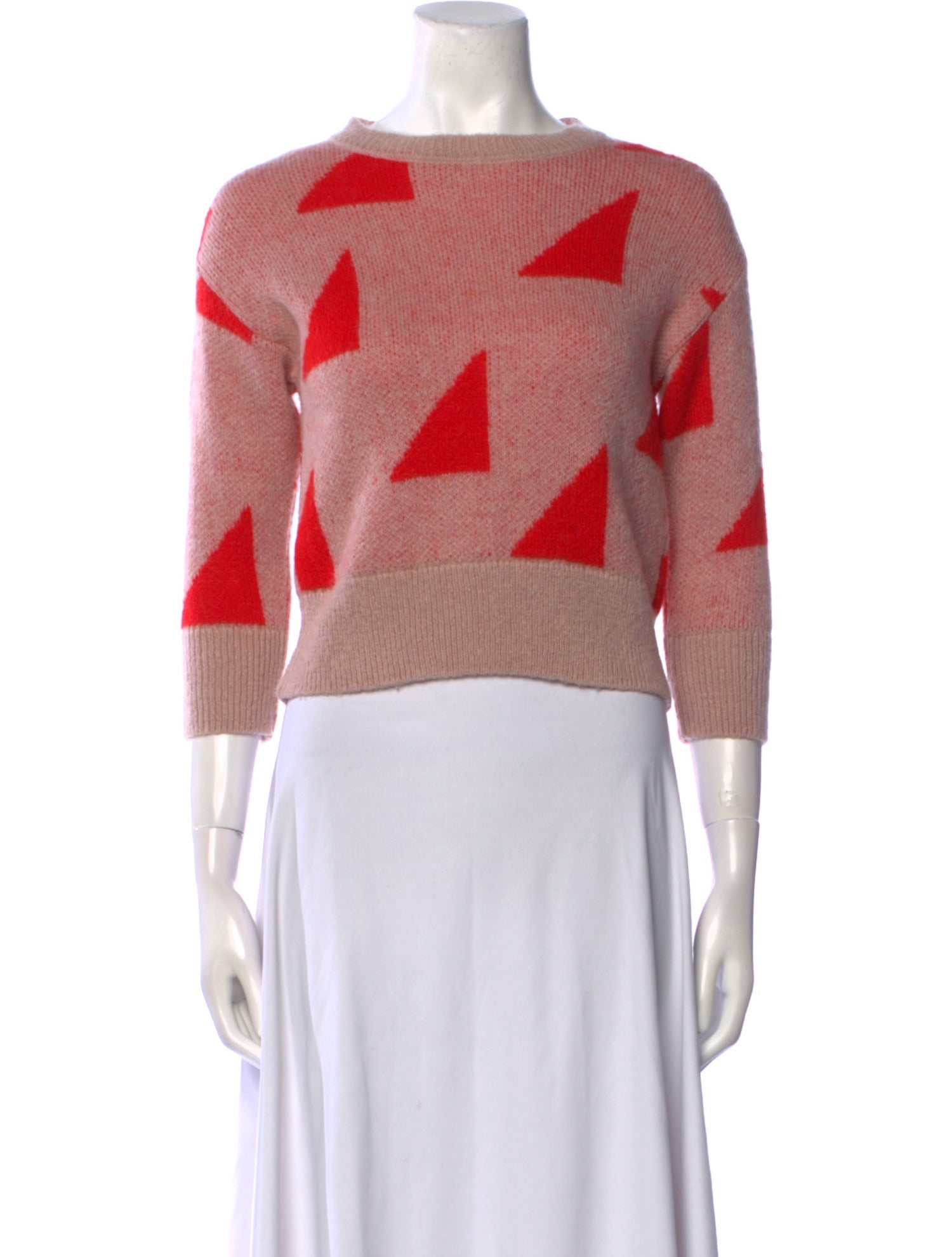 The Animals Observatory Printed Bateau Neckline Sweater