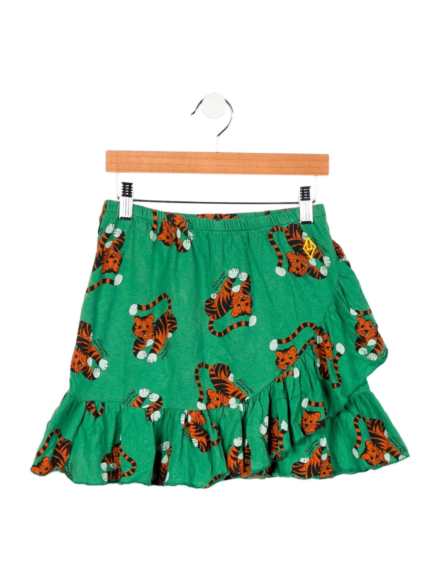 The Animals Observatory Girls' Tiger Printed Skirt