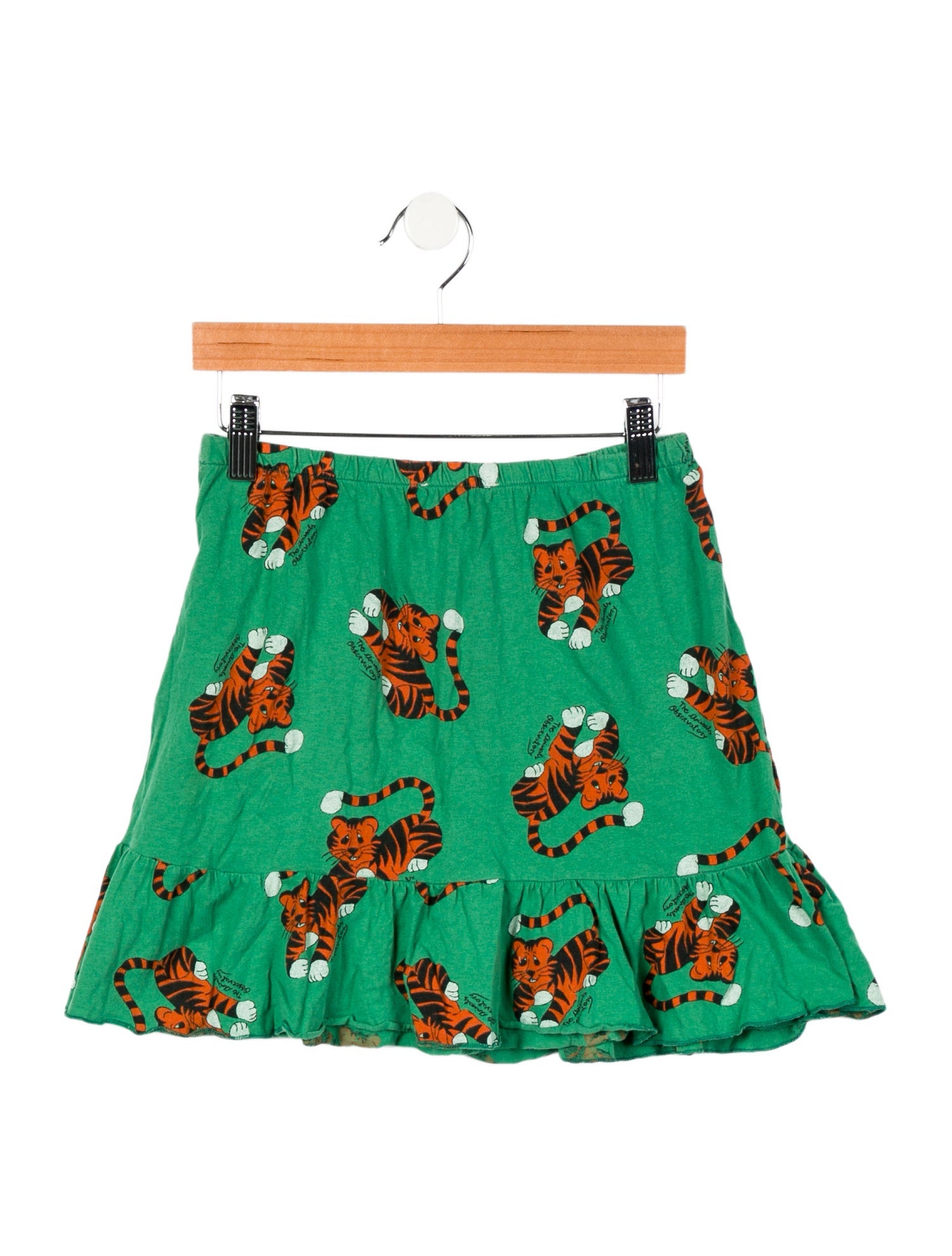 The Animals Observatory Girls' Tiger Printed Skirt
