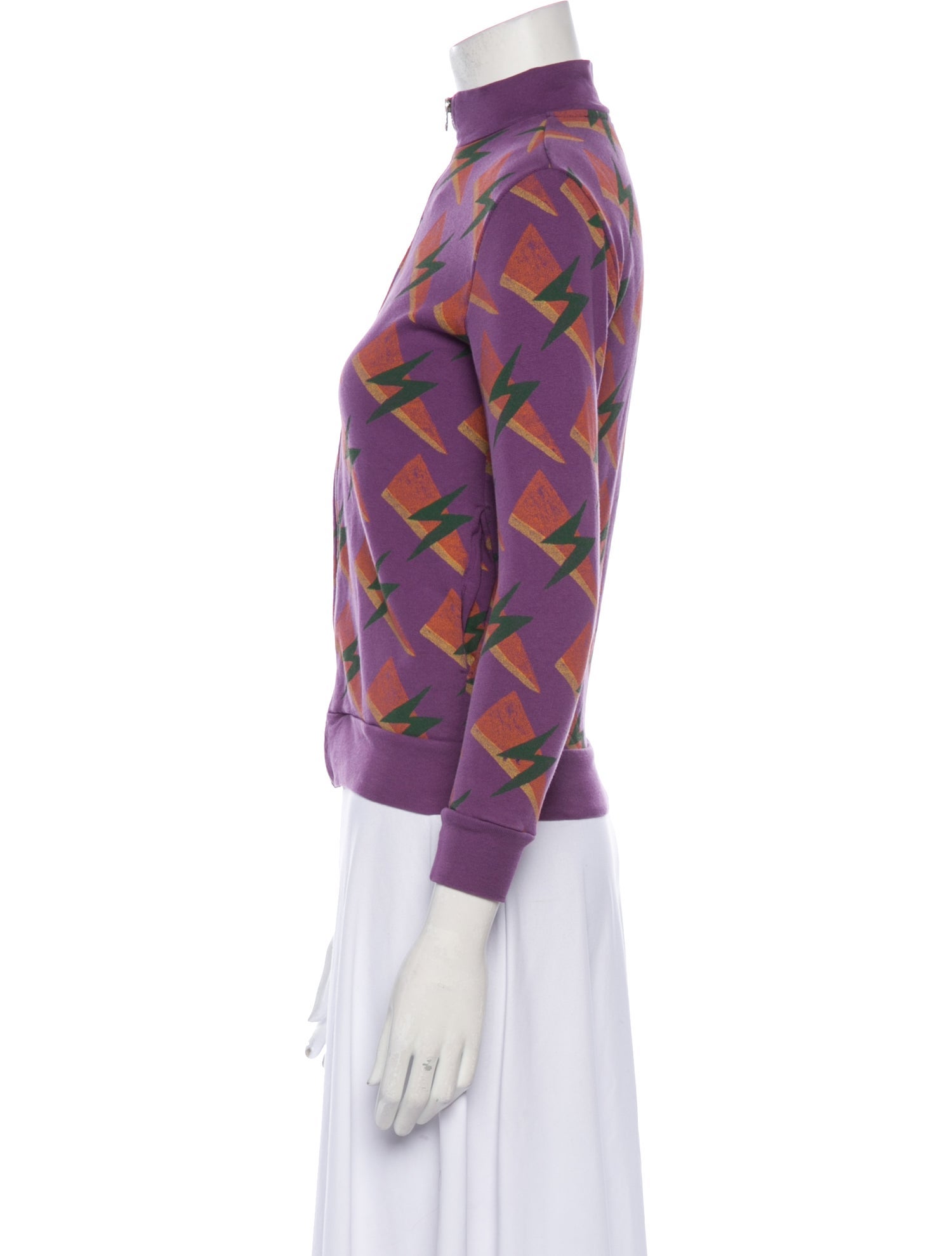 The Animals Observatory Girls' Pattern Zip-Up Jacket
