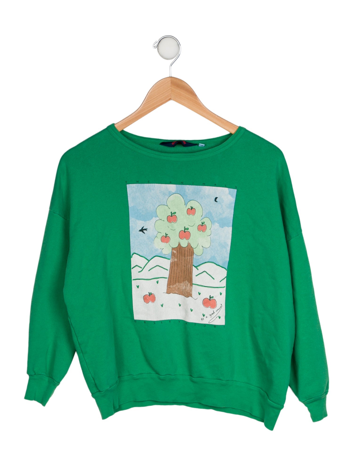 The Animals Observatory Girls' Cotton Crewneck Sweatshirt