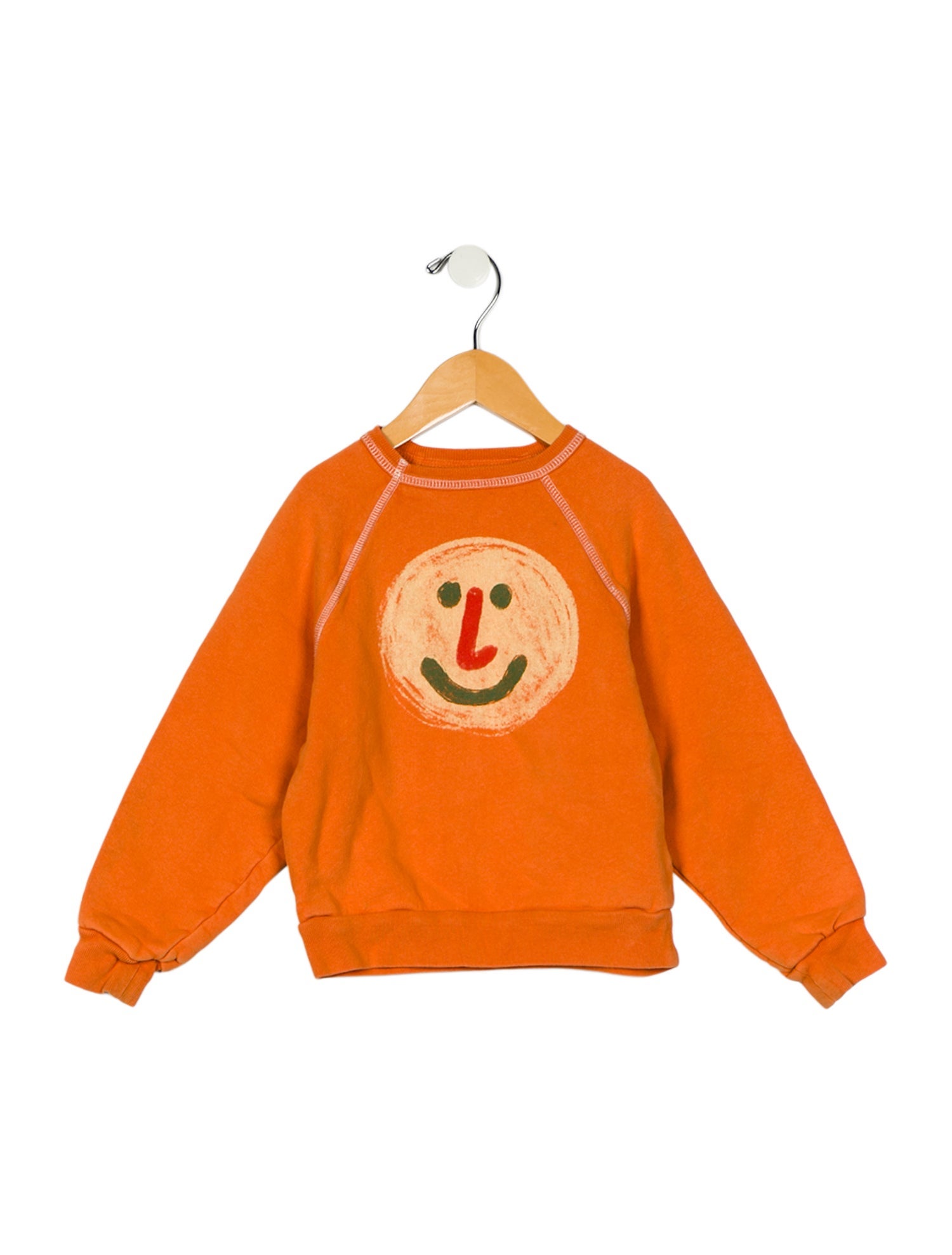 The Animals Observatory toddler girls' orange and green sweatshirt