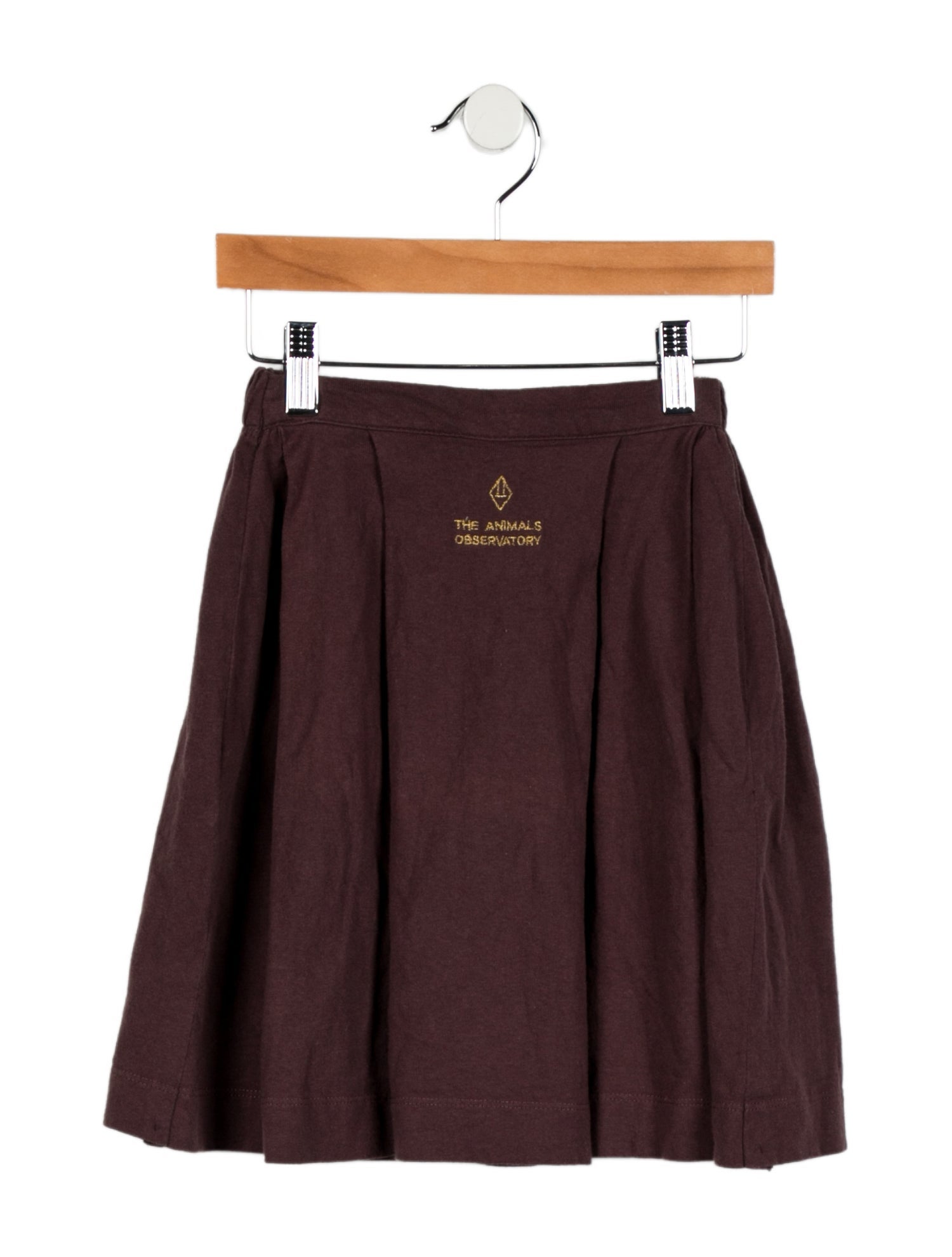 The Animals Observatory Girls' Solid Logo Mini Skirt