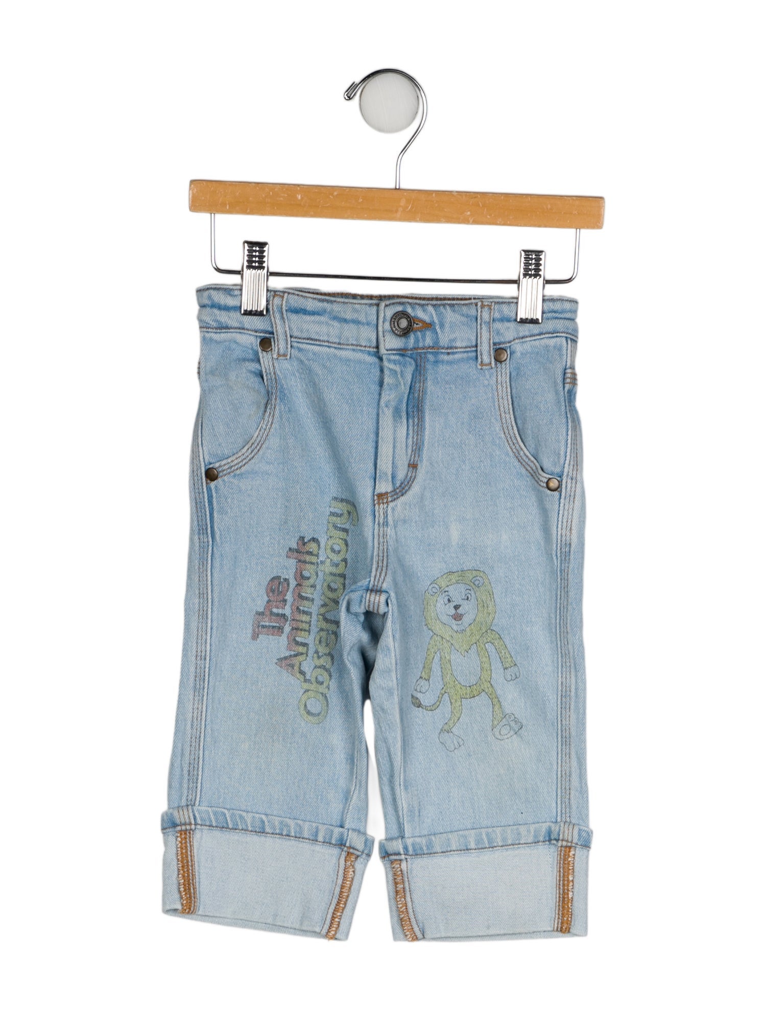 The Animals Observatory Graphic Print Denim Jeans