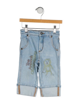 The Animals Observatory Graphic Print Denim Jeans
