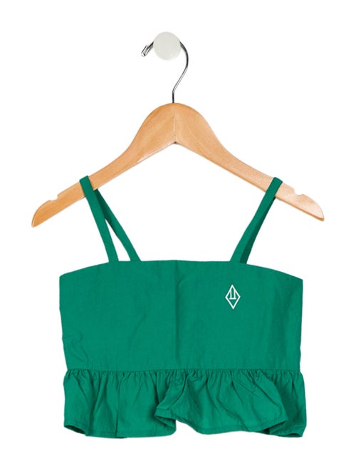 The Animals Observatory toddler girls' green and white top