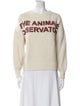 The Animals Observatory Wool Graphic Print Sweater