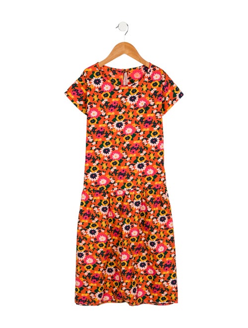 The Animals Observatory Girls' Floral Dress